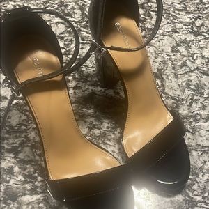 Express black strappy heels